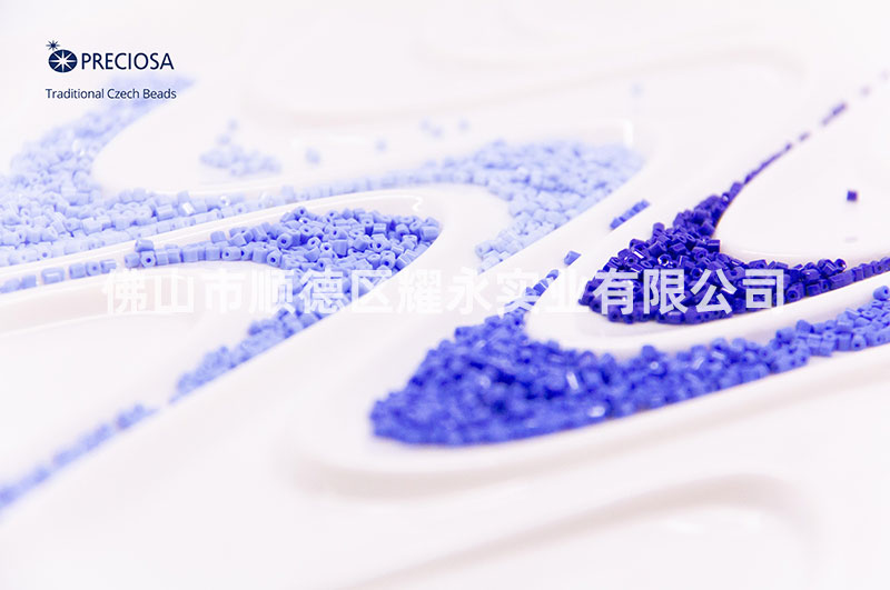 紫蓝色系角珠